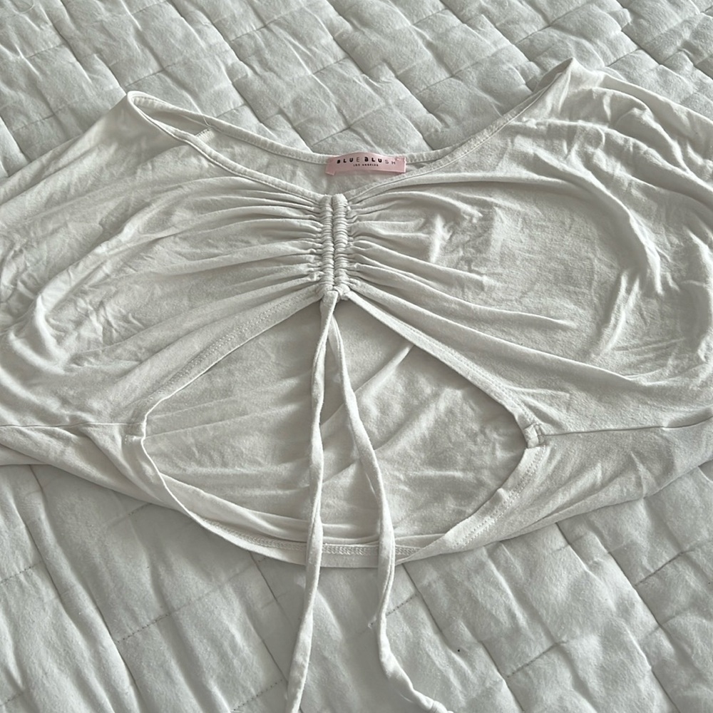 Blue Blush top white medium but wore it as a small